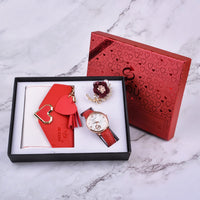 HKM-205587 Elegant Watch and Fashion Wallet Set in Various Colors for Adults