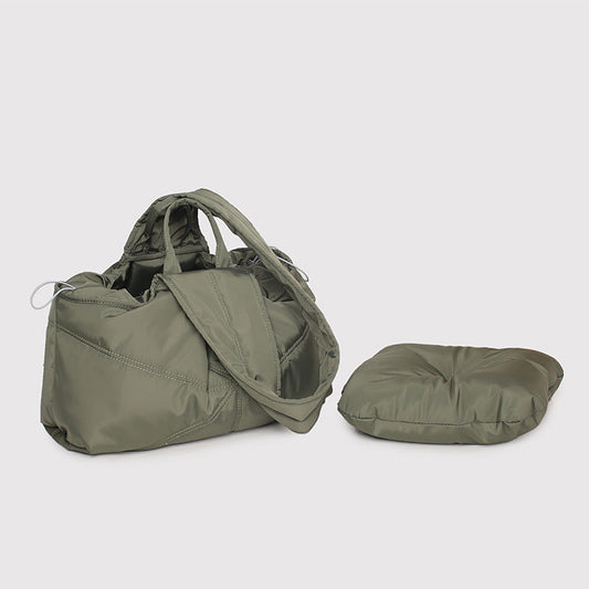 HKM-2056125 Large Capacity Solid Color Pet Carry Bag in Beige, Khaki, and Gray