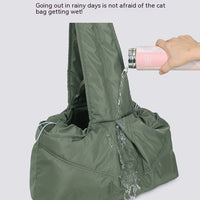 HKM-2056125 Large Capacity Solid Color Pet Carry Bag in Beige, Khaki, and Gray