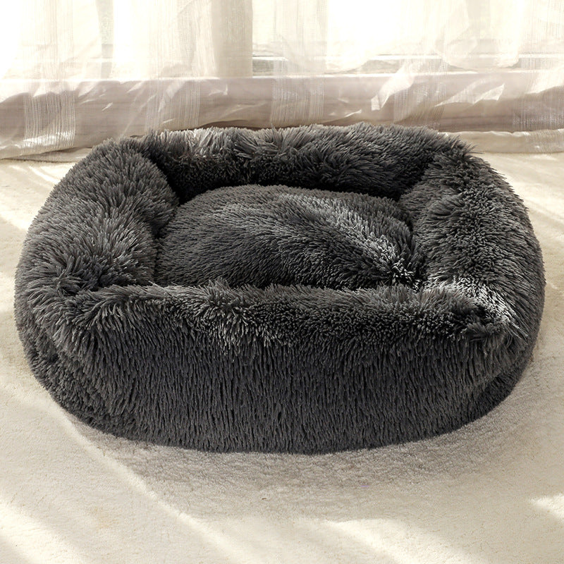 HKM-2057917 Cozy Winter Plush Pet Nest Mat in Various Colors and Sizes
