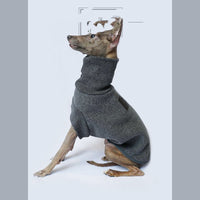 HKM-2058301 Warm Thickened Fleece Dog Clothes in Grey - Multiple Sizes Available