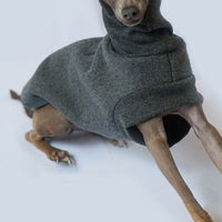 HKM-2058301 Warm Thickened Fleece Dog Clothes in Grey - Multiple Sizes Available