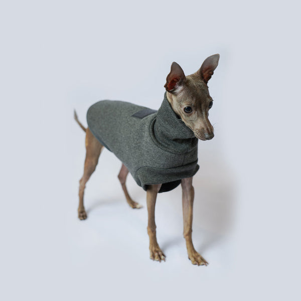 HKM-2058301 Warm Thickened Fleece Dog Clothes in Grey - Multiple Sizes Available