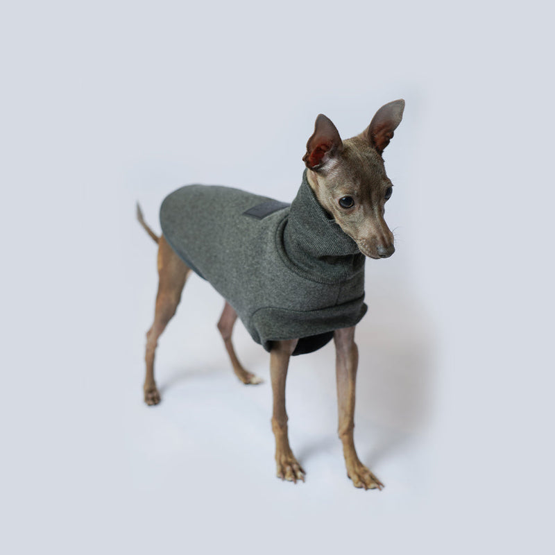 HKM-2058301 Warm Thickened Fleece Dog Clothes in Grey - Multiple Sizes Available