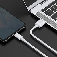 HKM-205843 5A Fast Charging USB Type-C Data Cable - 1m and 3m Lengths in Black and White