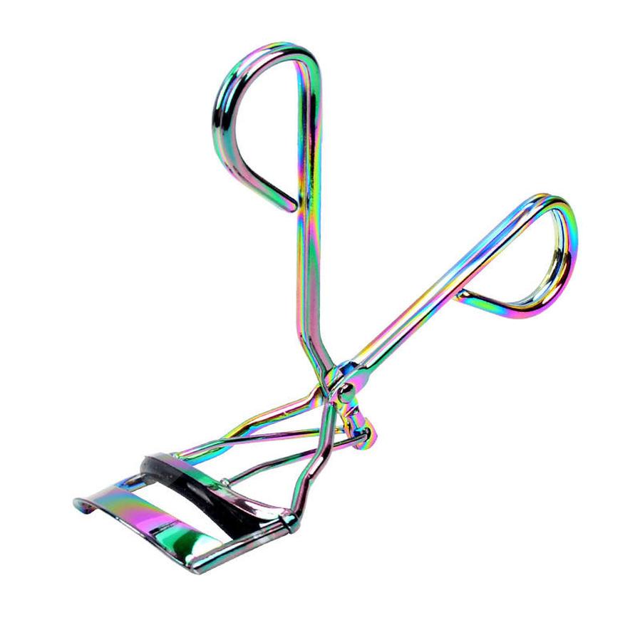 HKM-205843 Portable Eyelash Curler with Silicone Pad - Compact Beauty Tool for Curled 3D Lashes