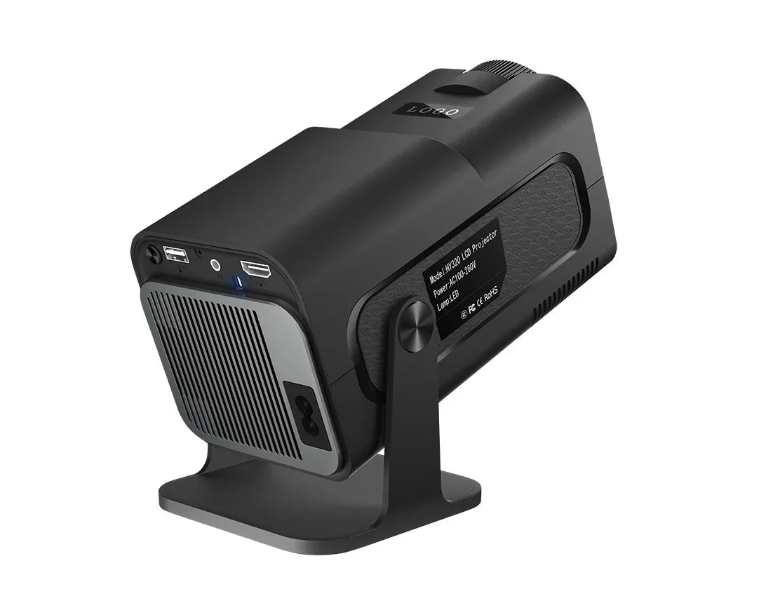 HKM-205971 Mini 4K Smart Projector with 150-Inch Screen, 1280x720p Resolution, Android 11, for Home and Outdoor Use
