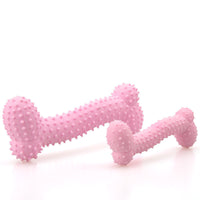 HKM-2060477 Dog TPR Teething Toy - Milk Flavor Prickly Bone Shape, Small & Large Options Available