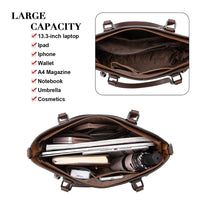 HKM-206163 Premium 13.3 Inch Women's Laptop Shoulder Bag - Chic Large Capacity Business Handbag for Office Use