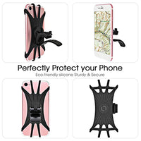 HKM-206163 Universal 360° Rotating Bicycle and Motorcycle Phone Stand - Silicone & ABS Design for All Handlebars
