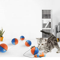 HKM-2062269 Interactive Cat Toy Ball for Intelligent Play and Dental Care - 84.5mm, Plastic, 120g