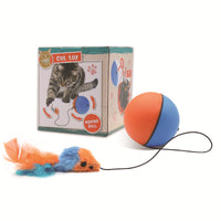 HKM-2062269 Interactive Cat Toy Ball for Intelligent Play and Dental Care - 84.5mm, Plastic, 120g