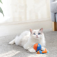 HKM-2062269 Interactive Cat Toy Ball for Intelligent Play and Dental Care - 84.5mm, Plastic, 120g