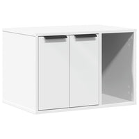 HKM-2062909 Cozy Wood Cat Litter Box with Hidden Design, Engineered Wood - 60x40x40 cm