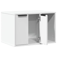HKM-2062909 Cozy Wood Cat Litter Box with Hidden Design, Engineered Wood - 60x40x40 cm