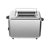 HKM-206355 Customisable Retro 2-Slice Toaster with Defrost, Reheat, and Cancel Functions