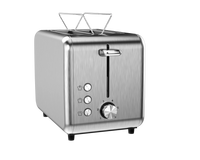 HKM-206355 Customisable Retro 2-Slice Toaster with Defrost, Reheat, and Cancel Functions