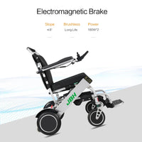 HKM-206483 Lightweight Folding Electric Wheelchair D06 with Dual Battery and 120kg Capacity