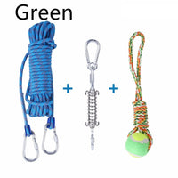 HKM-2065085 Stainless Steel Spring Suspension Toy with Cotton String for Outdoor Dog Training