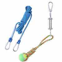 HKM-2065085 Stainless Steel Spring Suspension Toy with Cotton String for Outdoor Dog Training