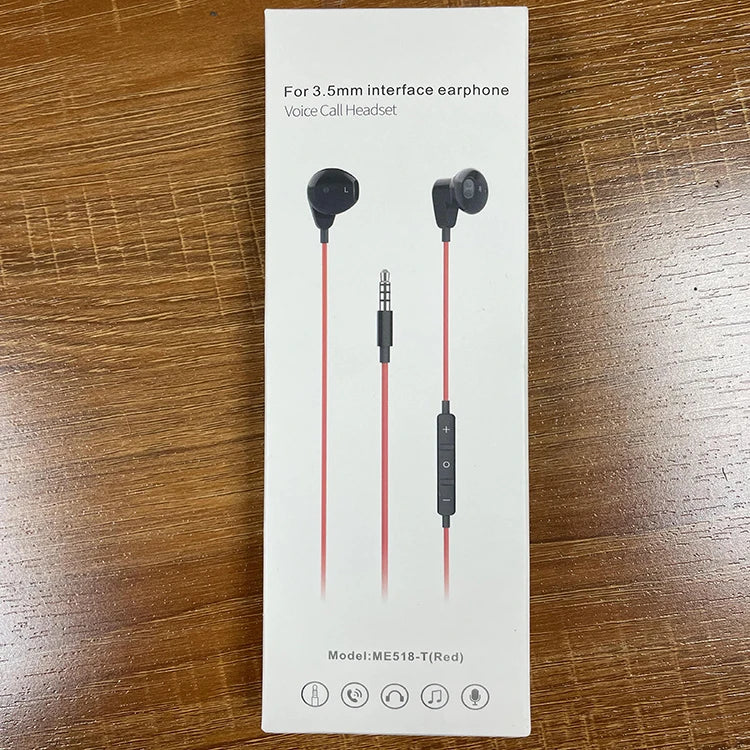 HKM-206611 Noise Cancelling In-Ear Earbuds with Microphone and 3.5mm Stereo Jack