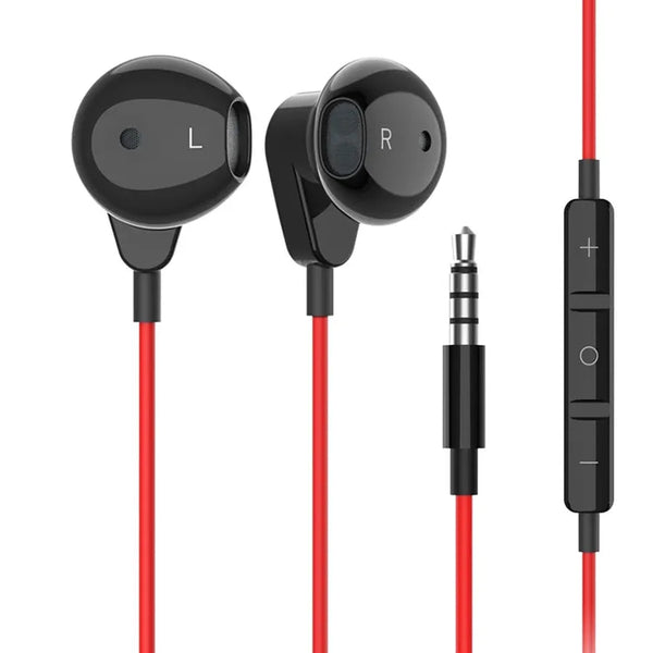 HKM-206611 Noise Cancelling In-Ear Earbuds with Microphone and 3.5mm Stereo Jack