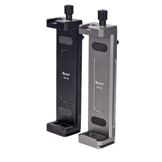 HKM-206675 Metal Tablet and Mobile Phone Support Frame with Adjustable Height and Clamp for Desktop Use