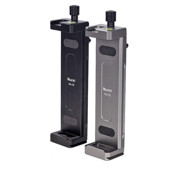 HKM-206675 Metal Tablet and Mobile Phone Support Frame with Adjustable Height and Clamp for Desktop Use