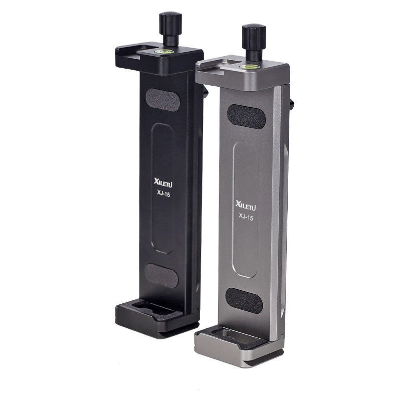 HKM-206675 Metal Tablet and Mobile Phone Support Frame with Adjustable Height and Clamp for Desktop Use