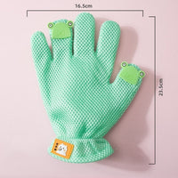 HKM-2067261 Double-sided Silicone Pet Bath Gloves with Cute Designs for Grooming and Shedding Control