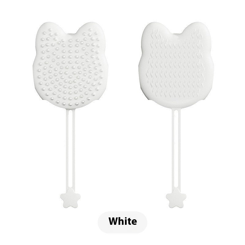 HKM-2067261 Double-sided Silicone Pet Bath Gloves with Cute Designs for Grooming and Shedding Control