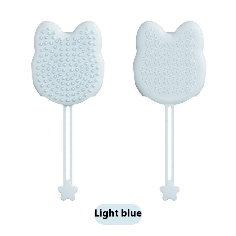 HKM-2067261 Double-sided Silicone Pet Bath Gloves with Cute Designs for Grooming and Shedding Control