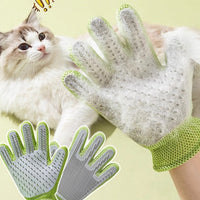 HKM-2067261 Double-sided Silicone Pet Bath Gloves with Cute Designs for Grooming and Shedding Control