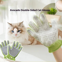 HKM-2067261 Double-sided Silicone Pet Bath Gloves with Cute Designs for Grooming and Shedding Control