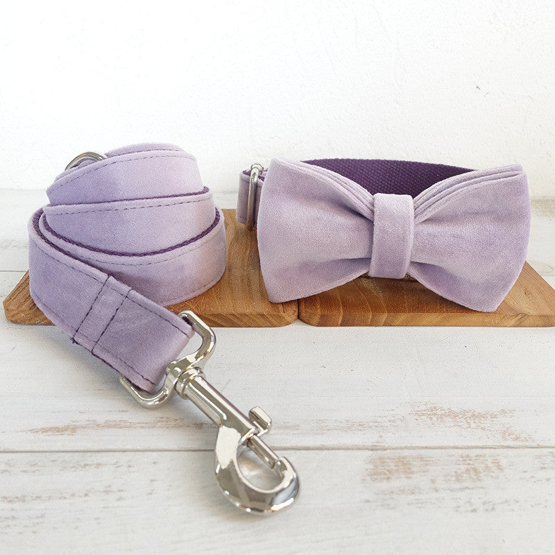 HKM-2067389 Light Purple Polyester Drawstring Traction Belt Set in Thick Velvet - Sizes XS to XL