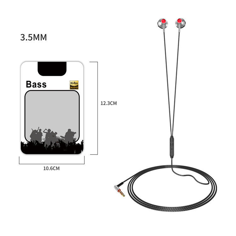HKM-206803 C20 Wired In-Ear Headset with Microphone and TPE Cable, 20-20000 Hz Frequency Response, 32 Ohm Impedance