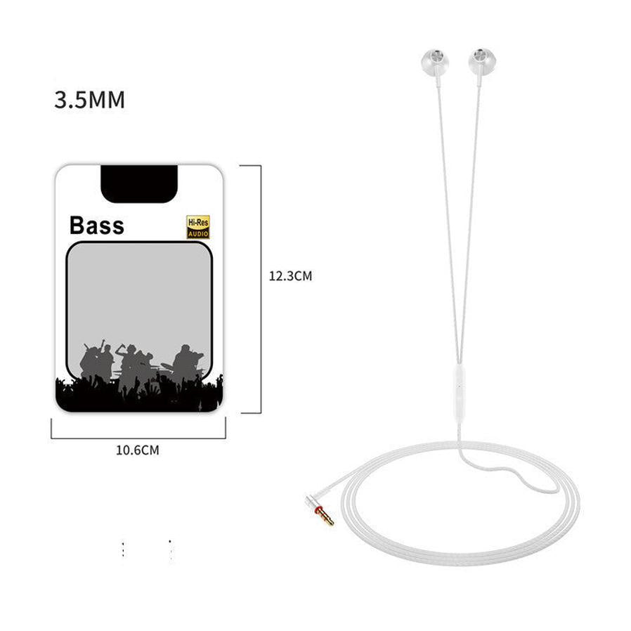 HKM-206803 C20 Wired In-Ear Headset with Microphone and TPE Cable, 20-20000 Hz Frequency Response, 32 Ohm Impedance
