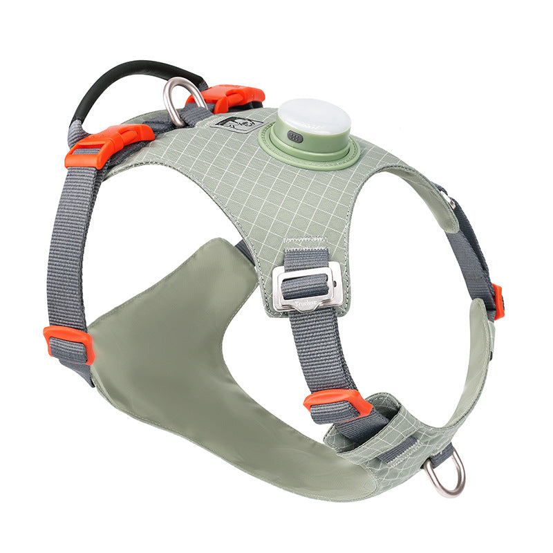 HKM-2068669 LED Dog Chest Harness with Traction for Outdoor Night Safety