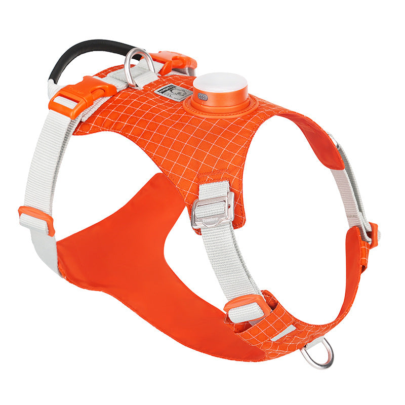 HKM-2068669 LED Dog Chest Harness with Traction for Outdoor Night Safety
