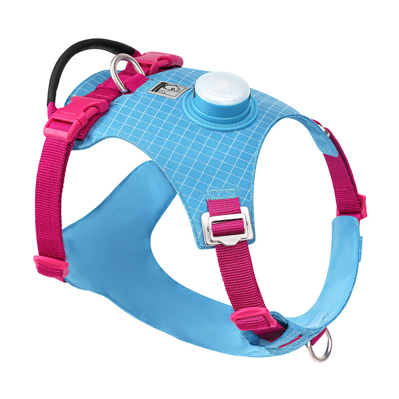 HKM-2068669 LED Dog Chest Harness with Traction for Outdoor Night Safety