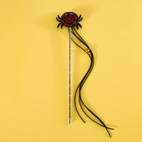 HKM-2070205 Interactive Plush Cat Teaser Stick with Halloween-themed Spider, Pumpkin, and Bat Designs