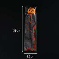 HKM-2070205 Interactive Plush Cat Teaser Stick with Halloween-themed Spider, Pumpkin, and Bat Designs