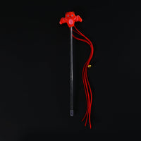 HKM-2070205 Interactive Plush Cat Teaser Stick with Halloween-themed Spider, Pumpkin, and Bat Designs