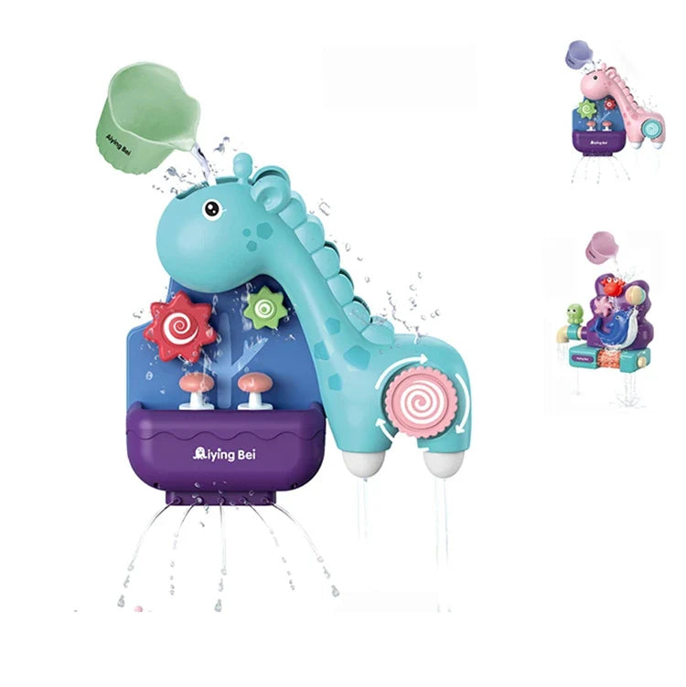 HKM-207187 Cute Baby Animal Bath Toys Set with Toy Cup for Kids' Shower Fun