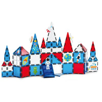 HKM-207251 3D Magnetic Building Tiles for Creative Learning - Educational Construction Blocks for Toddlers