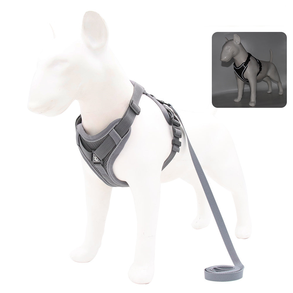 HKM-2074429 Comfortable Vest-Style Pet Leash with Adjustable Rope for Small to Medium Dogs