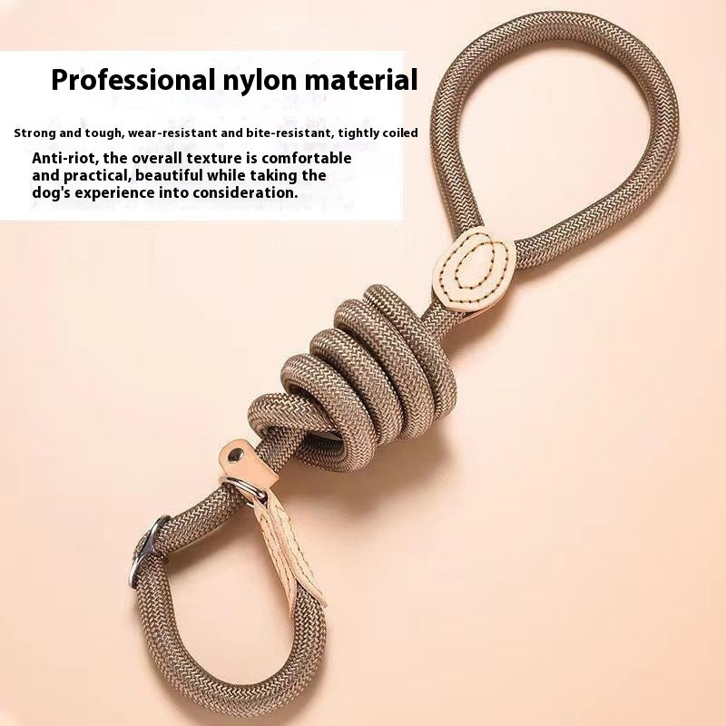 HKM-2074941 Durable Nylon Dog Walking Training Rope - Various Colors & Lengths Available