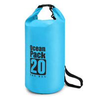 HKM-207635 Lightweight Waterproof PVC Outdoor Dry Bag - 20L Foldable Design for Sports and Hiking