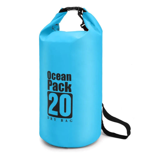HKM-207635 Lightweight Waterproof PVC Outdoor Dry Bag - 20L Foldable Design for Sports and Hiking