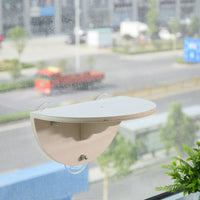 HKM-2076605 Wooden Suction Cup Cat Bed for Sunbathing and Relaxation - 29.5 x 19 x 14.5 cm